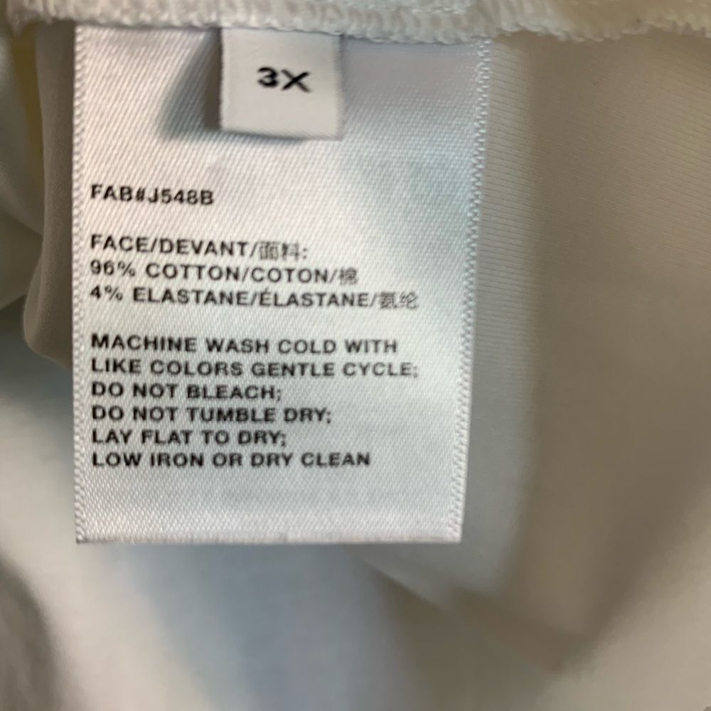 Lafayette 148 NY Cotton Rib Crew Neck T-Shirt 3X White Excellent Condition - Picture 9 of 9